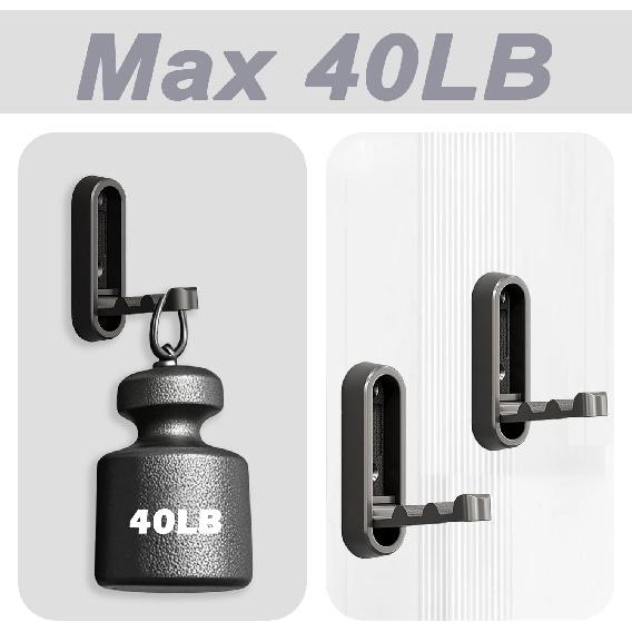 QQM 2Pcs Folding Wall Hooks, Foldable Wall Coat Hooks, Space-Saving Hidden Hooks, Zinc Alloy Heavy Duty Hook for Hanging Coats, Towels, Scarves,