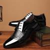 Spring New Leather Shoes Men's Business Dress Large Size Shoes Fashion Baita Wedding Shoes