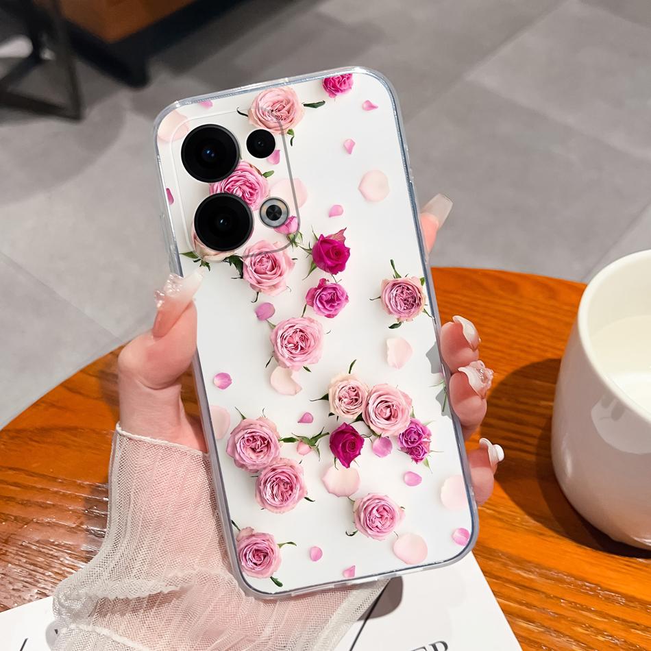 For Oppo Reno 13 Pro Case Creative Clear Soft Back Cover For Oppo Reno13 Pro 13Pro 5G TPU Slim Silicone Anti Drop Phone Cases