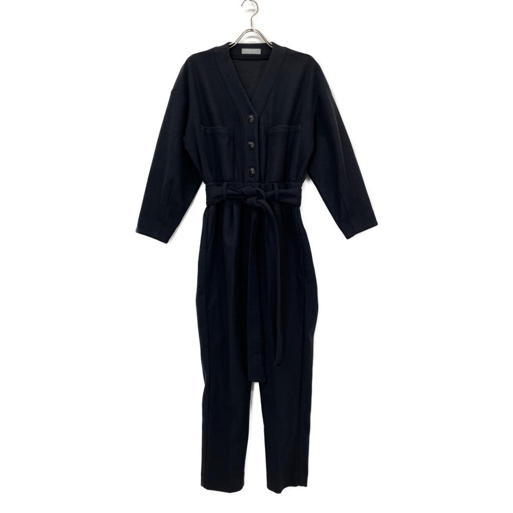 SEVEN TEN by MIHO KAWAHITO 2012 Navy Rayon Blend Wool-Like All-in-One Overall All-in-one S NavyUsed