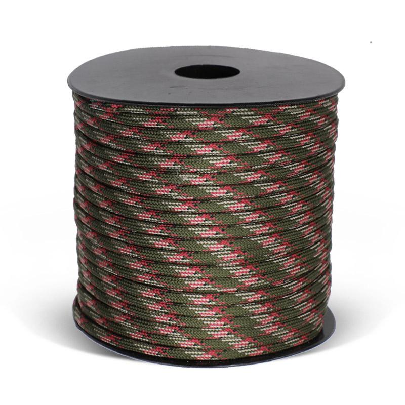 50 Meter Long Spool Mounted 4mm 9 Core Umbrella Rope Outdoor Camping Emergency Survival Rope Tent Awning Rope Windproof Rope