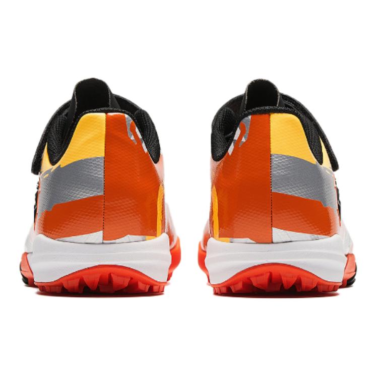 Anta Comfortable Casual Non-Slip Durable Low-Top Kids Football Shoes Kids Footwear Silver Orange Black 312422222-1