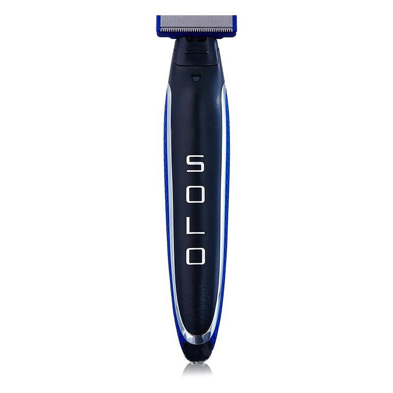 

Men USB Rechargeable Cordless Electric Shaver Trimmer Birthday Festival Gift Black + blue#0