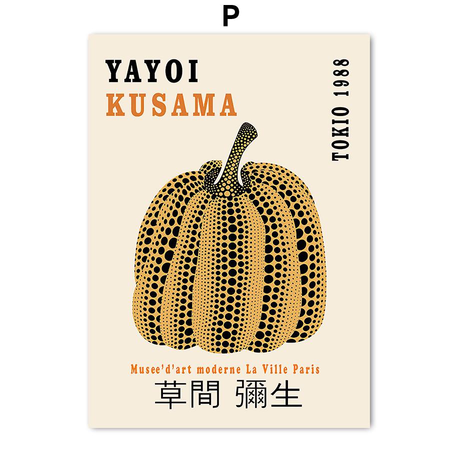 Abstraktní Bauhaus Květinový trh Yayoi Kusama Matisse Plakáty Tisky Nástěnné umění Plátno Malba Hotelové obrázky pro dekoraci obývacího pokoje