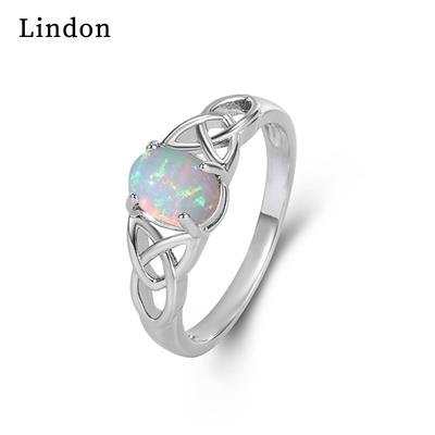 Lindon Classic Copper Alloy Zircon Ring Ladies Jewelry Wedding Promise Party Gift
