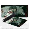 Kimono Anime Girl Mouse Pad XXL White Fox Beast Non‑Slip Rubber Deskmat Pc Game Keyboard Mats Large Computer Mouse Mat