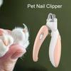 Pet Nail Clippers with Built-in LED Light Safety Guards Illuminated Pet Nail Clipper Enhanced Visibility Nail Trimmers Pet Grooming