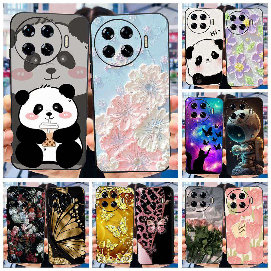 Lovely Printing Case For Tecno Spark 20 Pro+ 5G Soft Silicone Back Cover For Tecno Spark 20 Pro Plus KJ7 Black Color Phone Cases