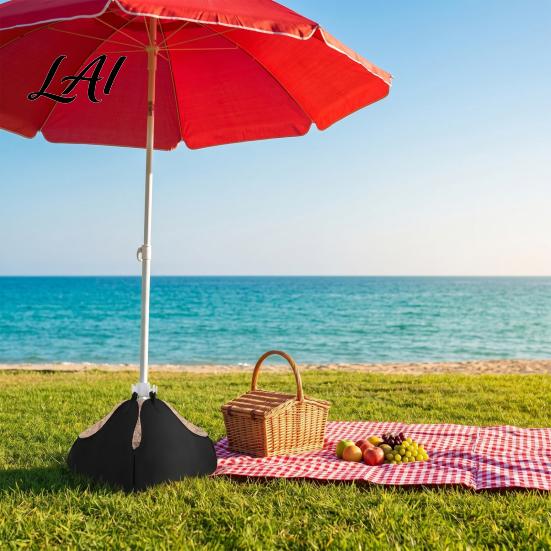 Oxford Cloth Sandbag Beach Umbrella Base Weight Fillable Sand Bag Heavy Duty for Sun Stand Outdoor Patio Garden Umbrellas Portable Anchors