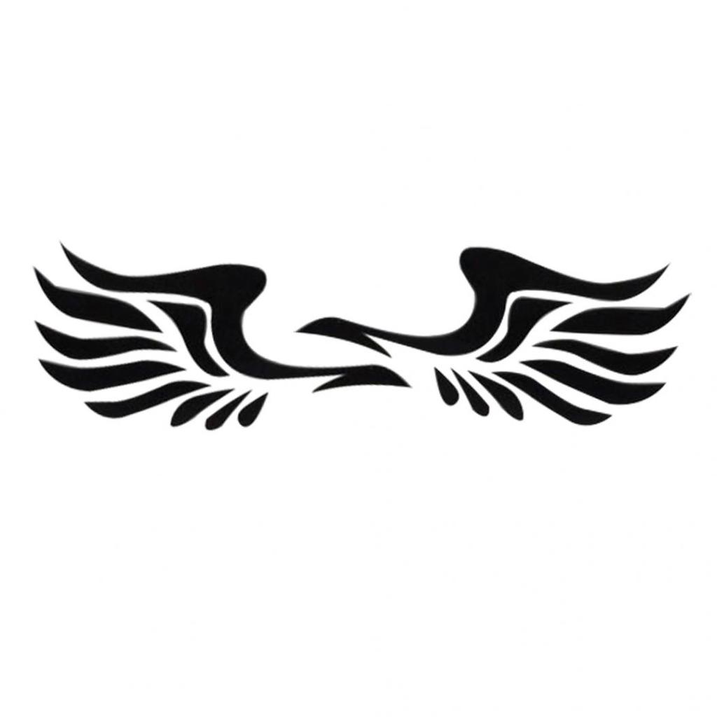 1 Pair Wing Style Car Truck Rearview Mirror Decal Reflective Sticker Decoration