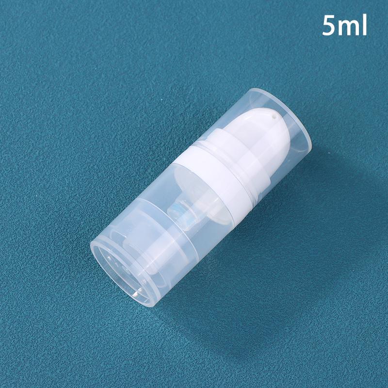 5-50ml Mini Přenosná Vakuová Lahvička s Lisovacím Typem Plnitelná Kosmetika na Make-up Pro Krémové Gely Hydratační Přípravky Lahvičky na Tekuté Pleťové Vody