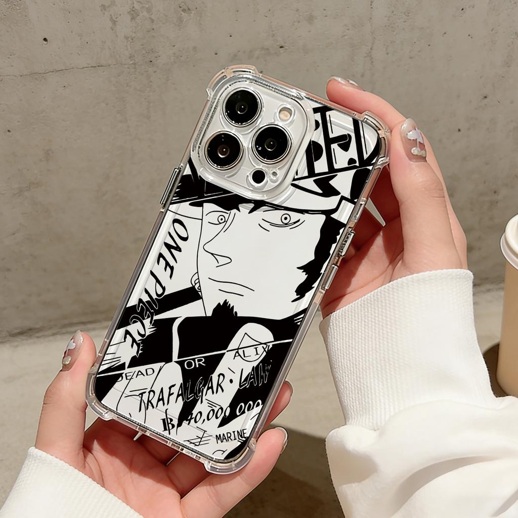 Anime Luffys Zoros AntiFall Clear Phone Case For Xiaomi Redmi 14C 13C 12C K50 K40 Note 14 13 12 11 10 9S A1 A2 A5 Pro Plus 4G 5G