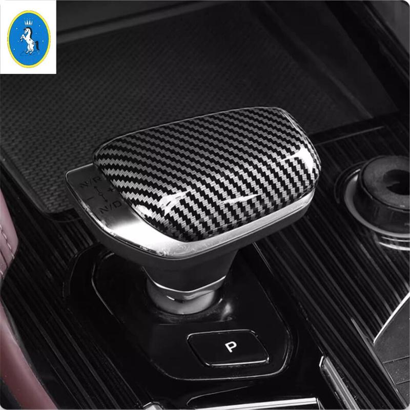 Car Gear Shift Knob Head Handle Case Decor Sequ Stickers Cover Trim For Geely Monjaro Kx11 Manjaro 2024 ABS Accessories