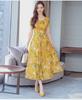 Korean Summer Floral Short-Sleeve Dress - Women's Slim Round Neck Swing Skirt