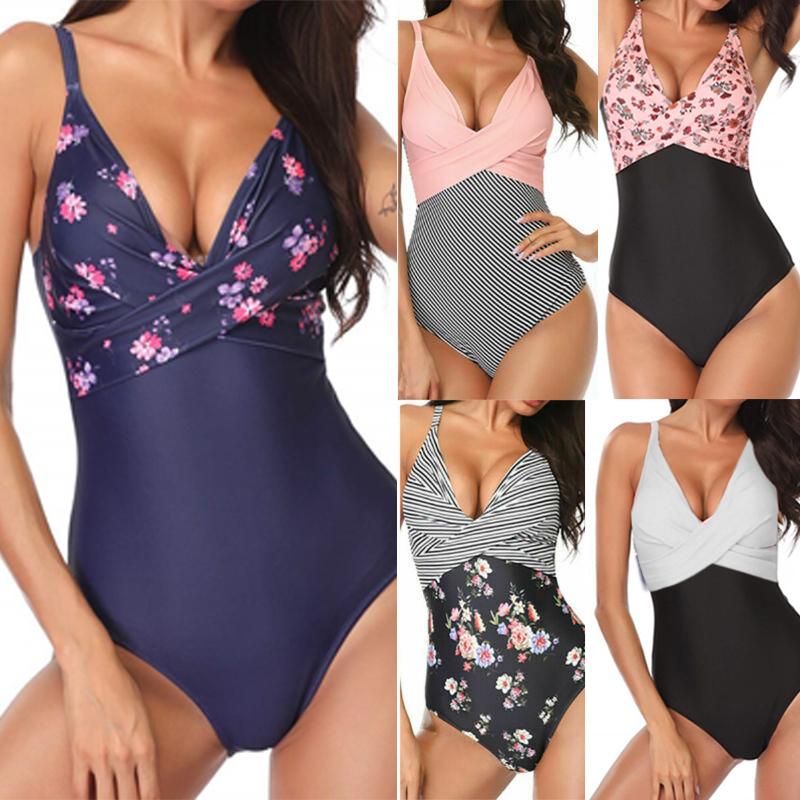 Women Tummy Control Bodysuit Swimwear Costume One Piece Monokini Swimsuit Beach