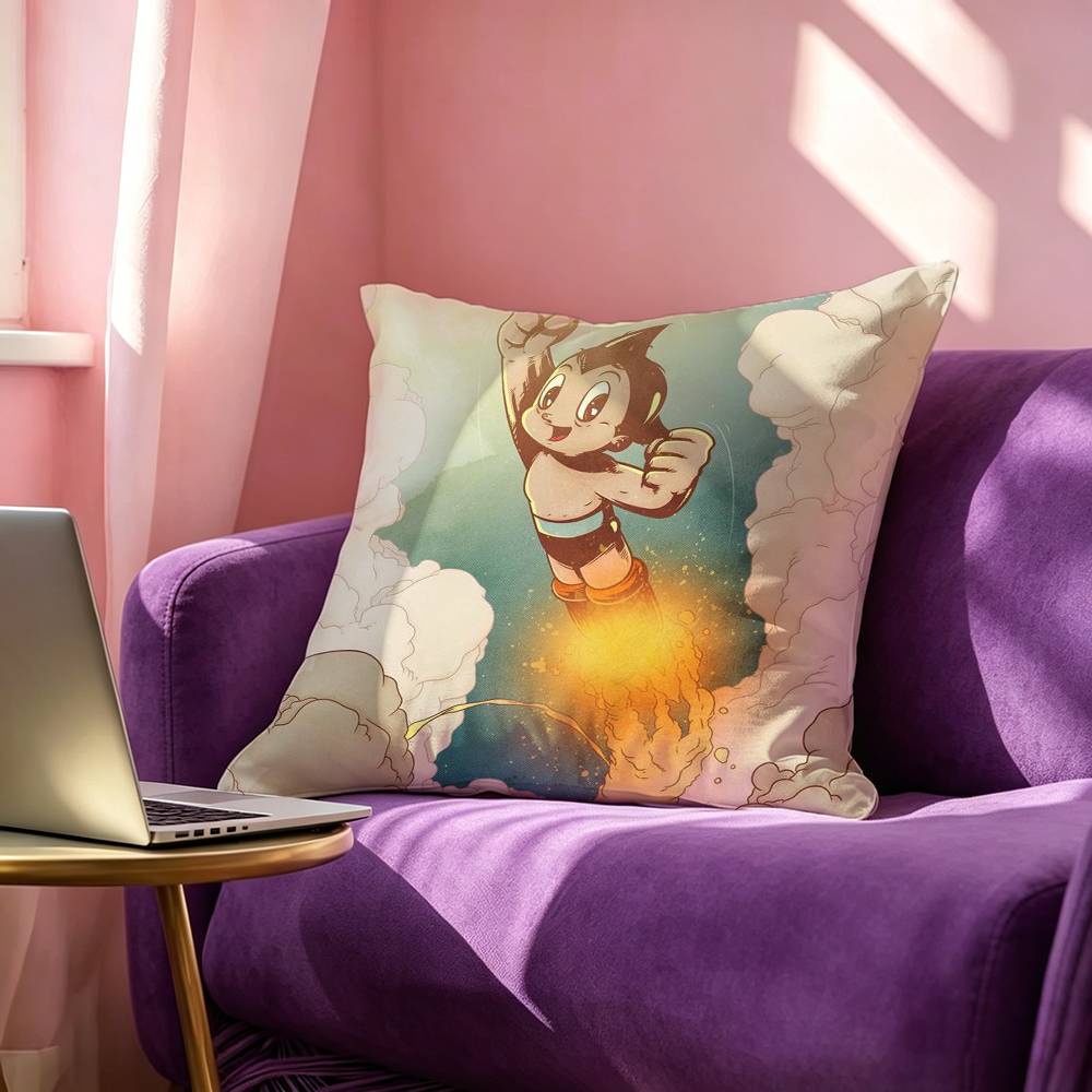 AAA A-Astro Boys S Square Double-Sided printed Pillow Case Bedroom Bedside Pillow Sofa Cushion Cover