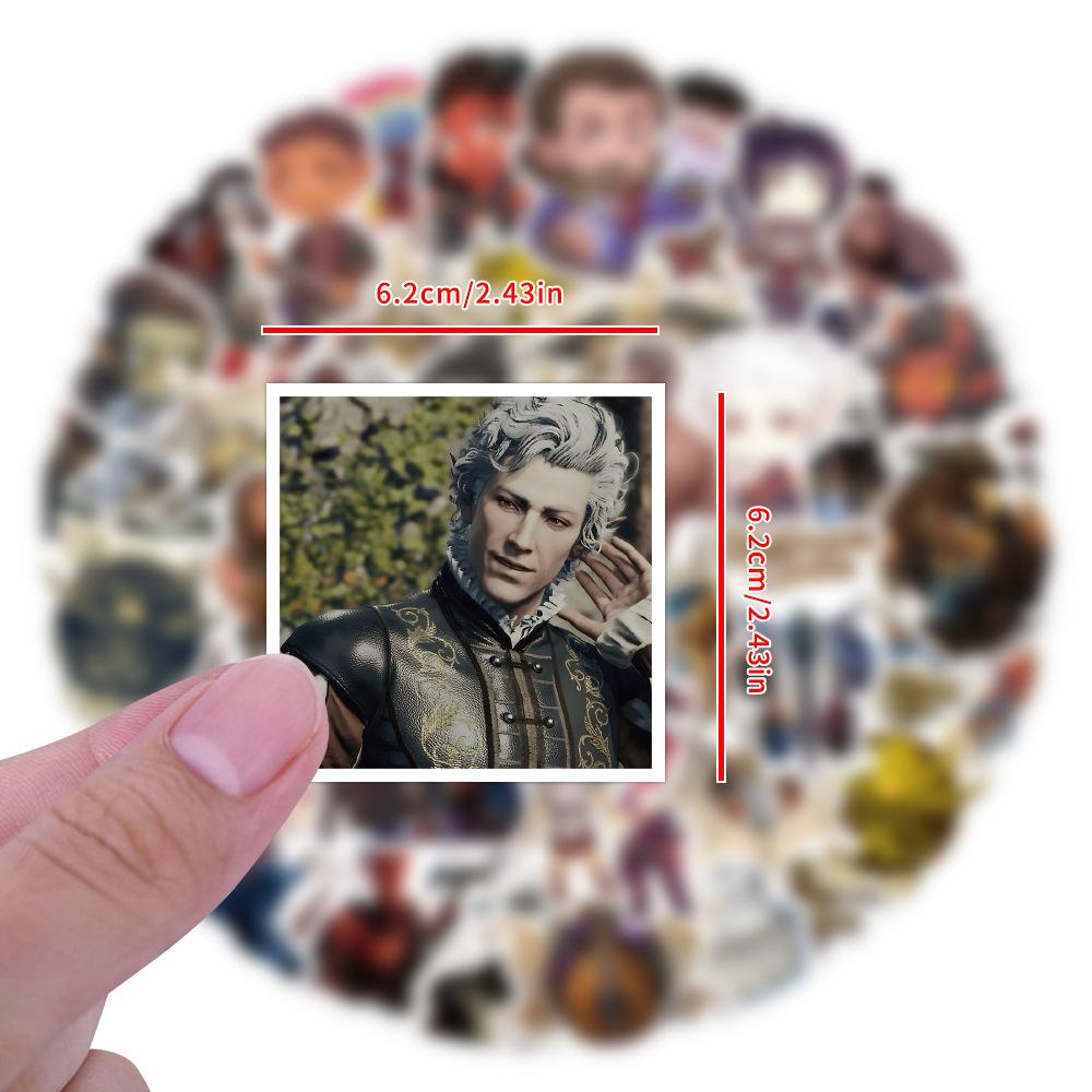 10/50pcs  BG3 Stickers  Baldur's Gate Graffiti Stickers for DIY Luggage Laptop Skateboard Motorcycle Bicycle Stickers