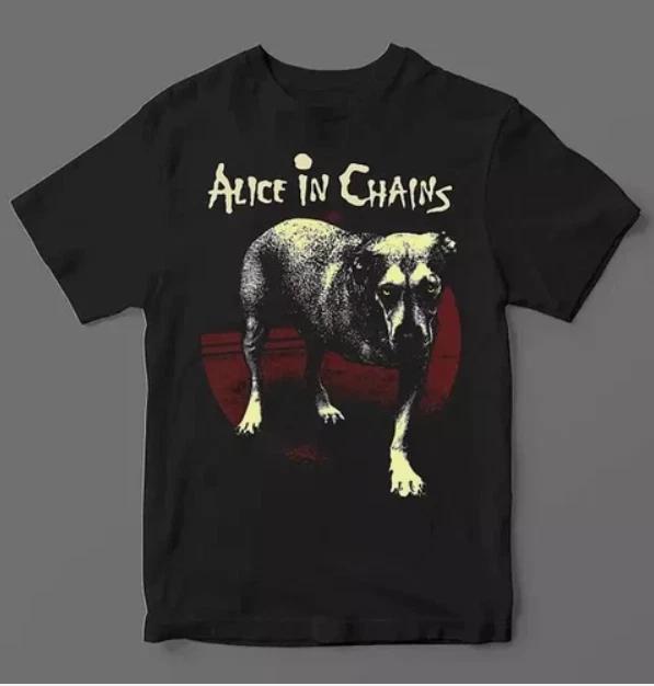 Alice In Chains Black T-Shirt Cotton All Size s-5xl Unisex S