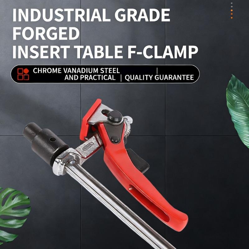 2Pcs Desktop Quick Acting Hold Down Clamp Universal Adjustable Fixed Clip Ratcheting Table Clamp Easy To Install