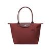 Le Pliage Green Brand Logo Long Handle Foldable Tote Bag Shopping Handheld Outdoor Bag Recycled Canvas Shoulder Bag Medium 2605919P98