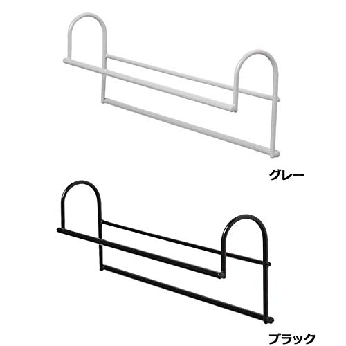 Set of 2 Clothes Storage Hangers (Black)