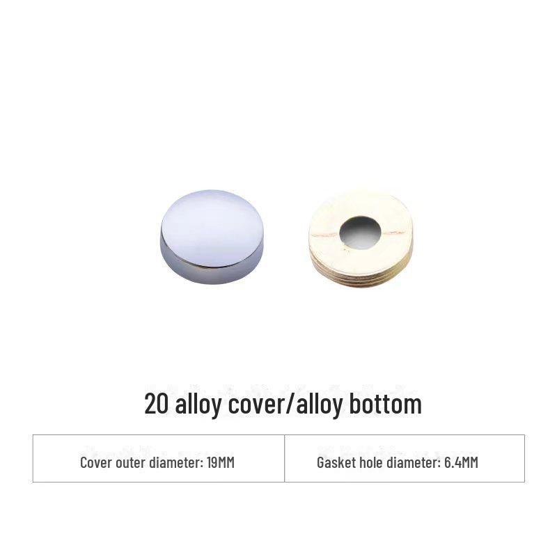 Curved Copper and Stainless Steel Decorative Mirror Nail Caps