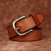 New Water-Dyed Retro Handmade Belt Men'S Genuine Leather Pin Buckle First Layer Cowhide Youth Casual Jeans Belt Men'S