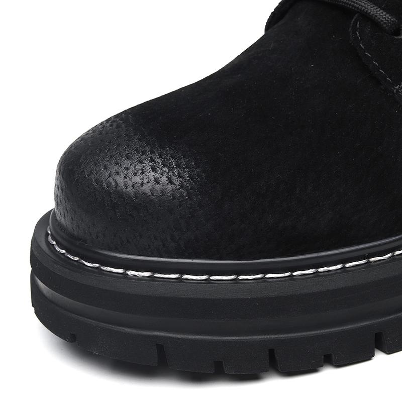 Hight Quality Classic British Style Genuine Leather Outdoor Boots For Men's Ankle Shoes Khaki Black Hombre Daily Casual Dress