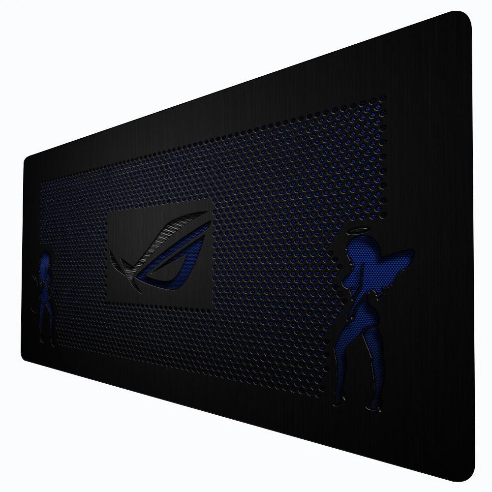 Large Sleek Rog Esports Mouse Pad Durable Antislip Rubber Base Vivid Printed Desk Pad Keyboard Mat For Pc Laptop Pc Accessories
