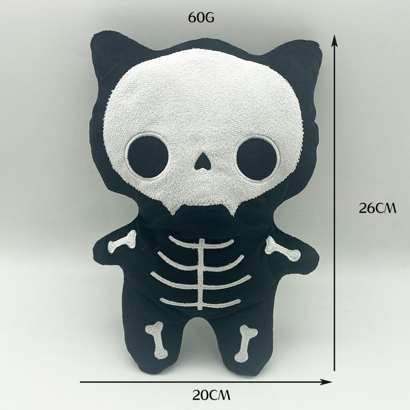 Halloween Plushies Mini Lavender Sleepy Bat Plush Toys Cute Cartoon Skeleton Cat Pillow Soft Ghost Models Halloween Kids Gifts