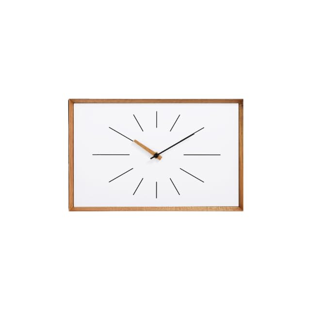 Interform Wall Clock Kasten Sweep Movement Clock, Double-Sided CL-4561,