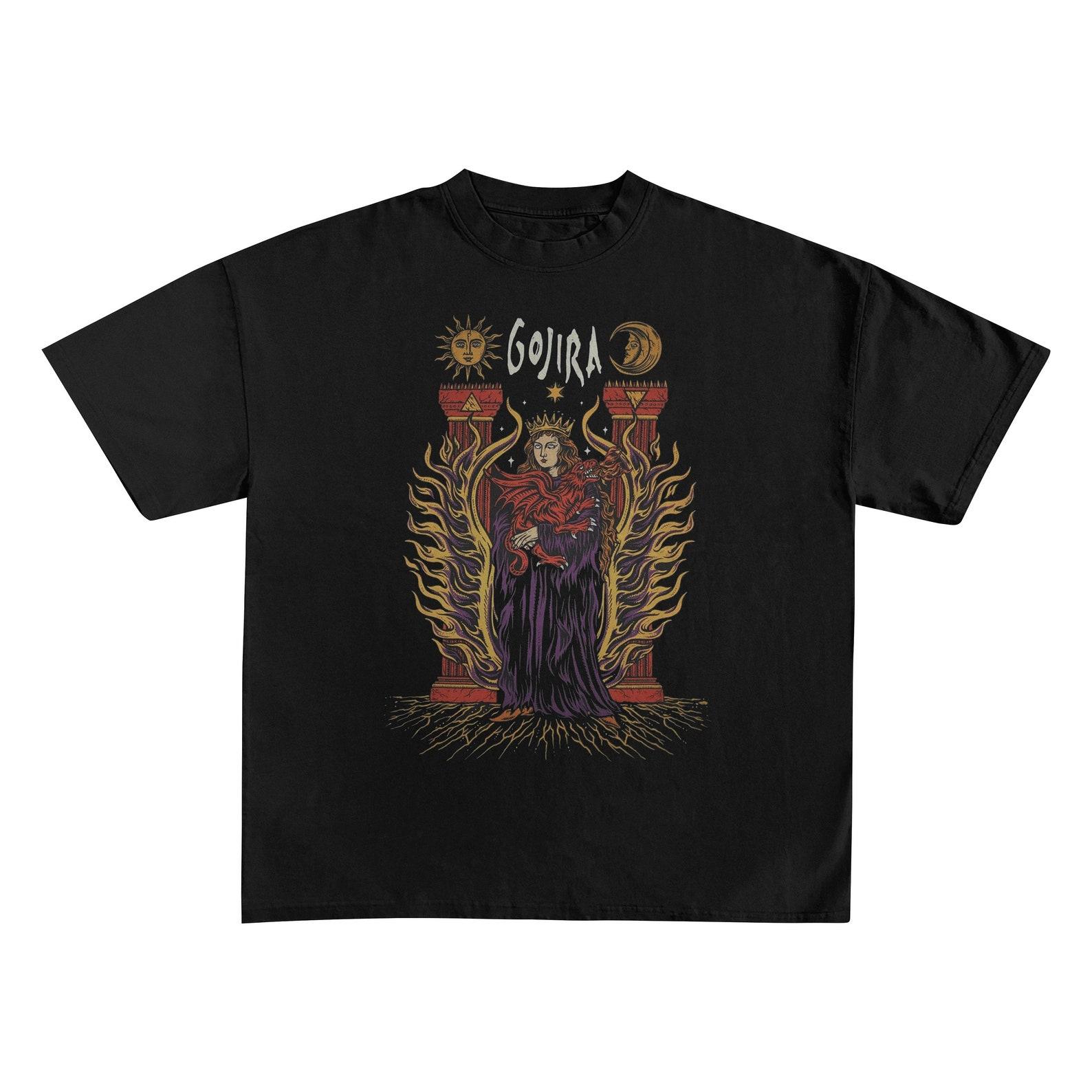 Gojira Shirt Band Gojira Band T-Shirt Silvera Vintage Band Shirt S