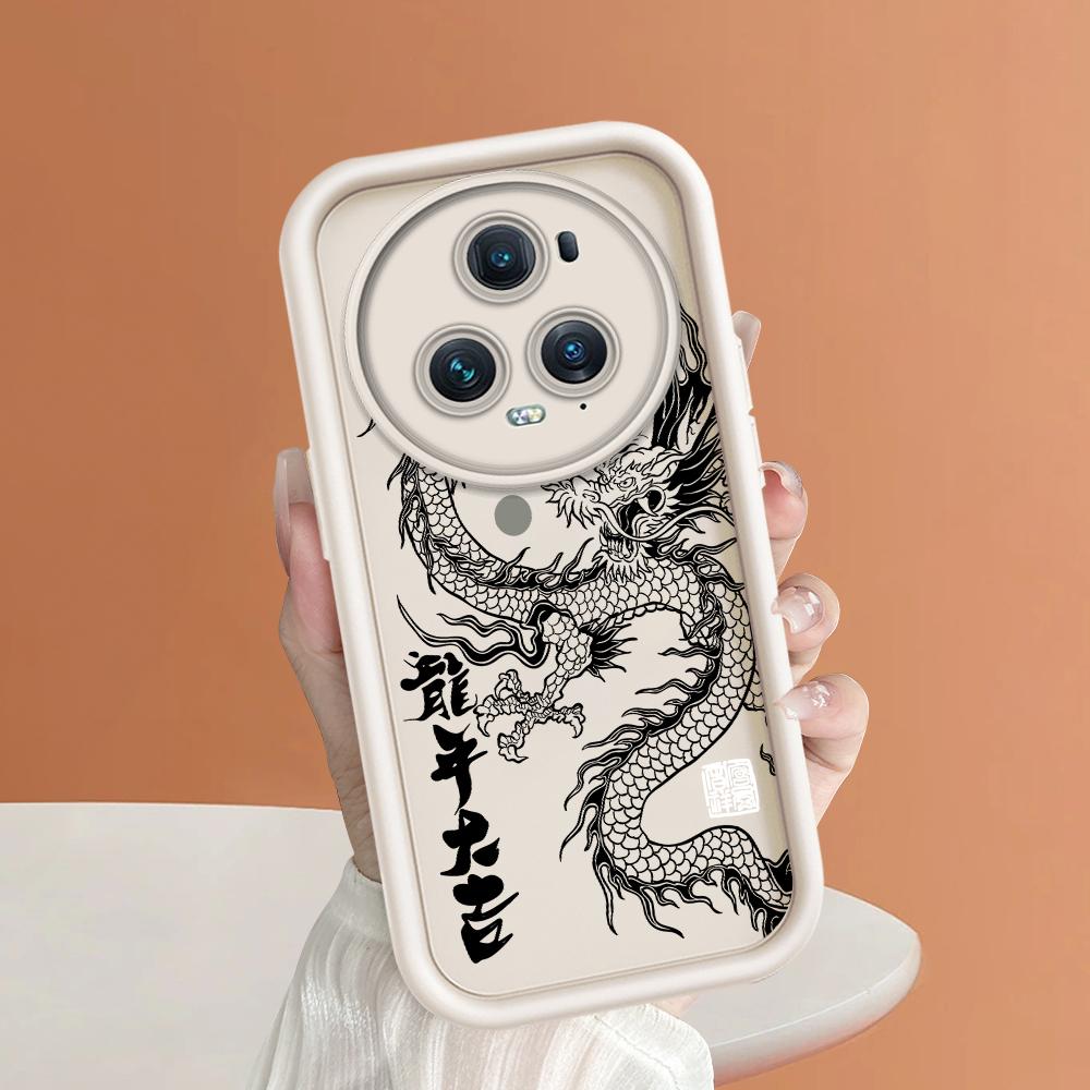 Soft Silicone Square Ladder Printing Pattern Phone Casing Full Cover Camera Shockproof Protection Rubber Case for Huawei Honor