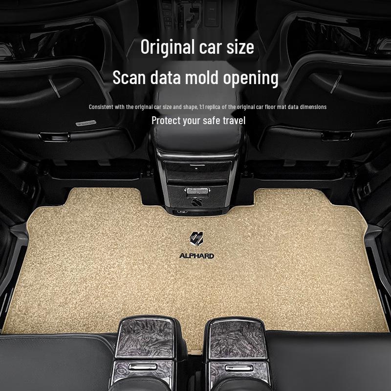 Compatible Floor Mats for Alphard 20 & Vellfire 30 Series Middle Row Carpet Modification