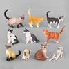 Fairy Garden Plastic Bonsai Ornament Miniature Cat Mini Pet Model Simulation Animal Neko Figurine
