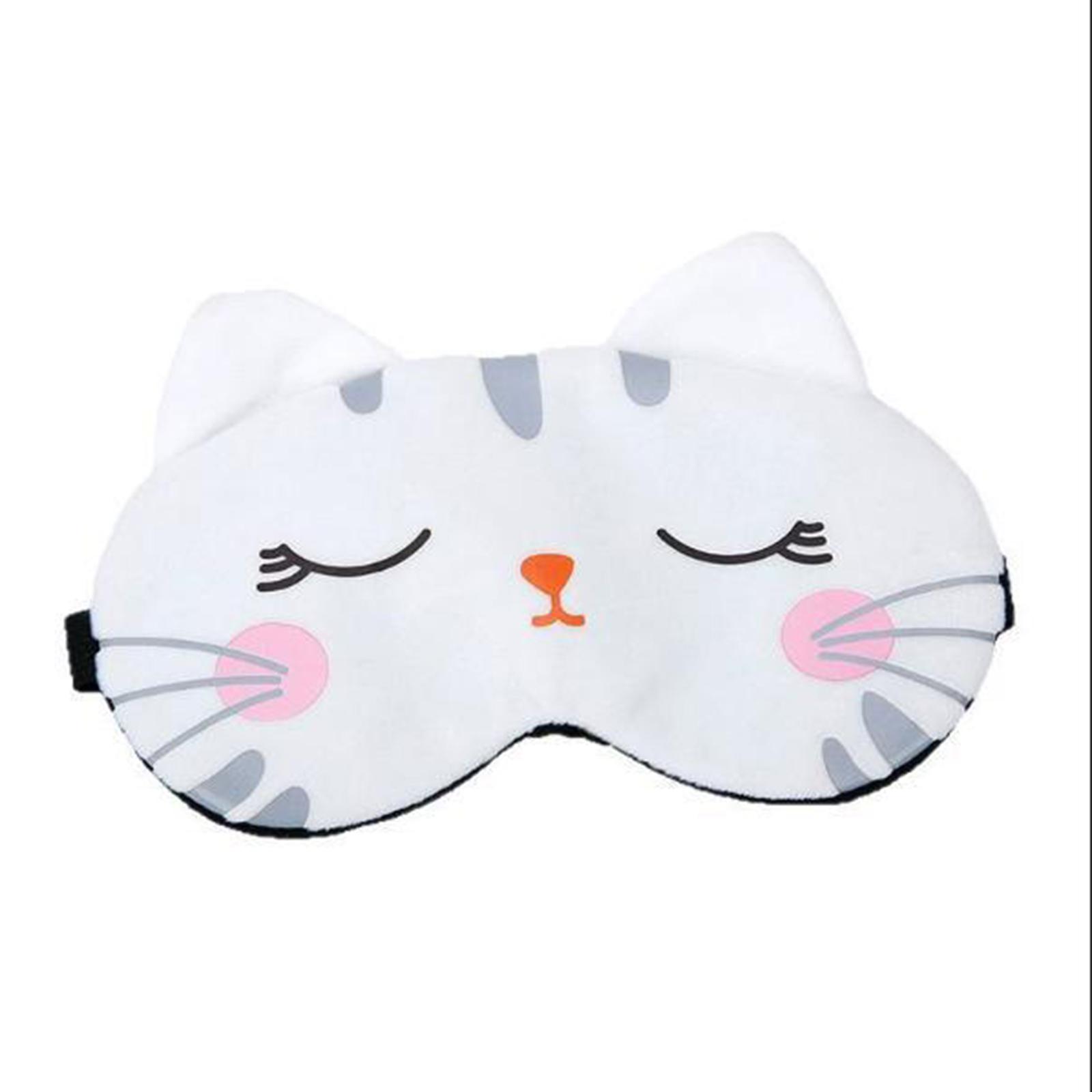 Cute Cartoon Plush Eye Mask With Ice Pack, For Men And Women, Relieves Eye Fatigue, Ice And Hot Compress Eye Mask one size