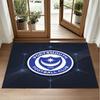 Portsmouth FC Design Kristall-Samt-Teppich Weich Dekorative Matte für Schlafzimmer Eingang