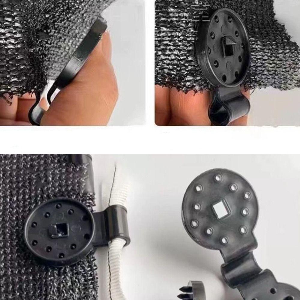 100pcs Special Sunshade Network Card Clip Plastic Hook Clip Hook Fastener  Garden Netting