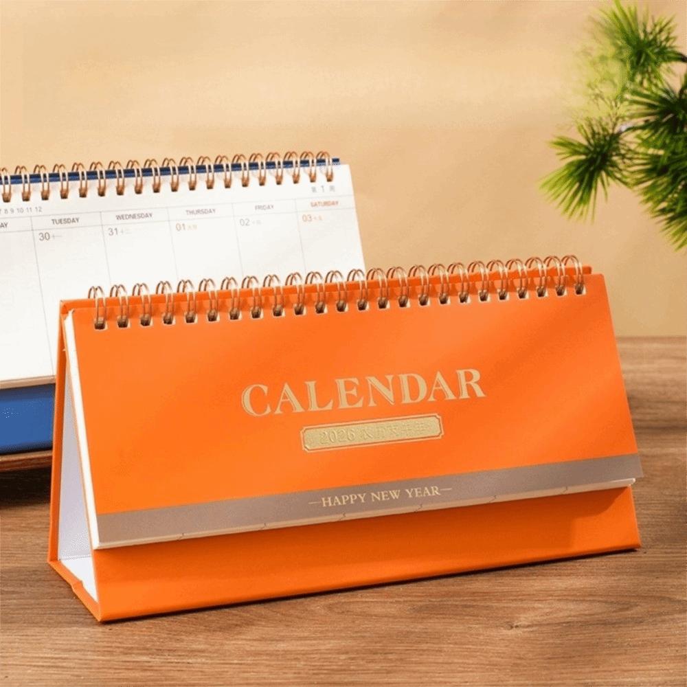Standing 2026 Desk Calendar Portable Daily Planner Simple Style Schedule Planner  Office Stationery