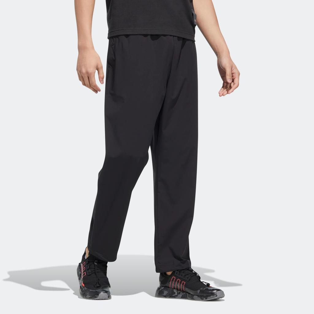 Adidas Originals Essentials 3-Stripes Tapered Cuff Pants Men Bottoms Black HM8022