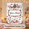 Wall Hanging TapestryChristmas Custom Name Print Art For Indoor Home Room Decoration Holiday Gift