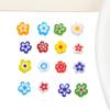 10 Stück 6mm Handgemachte Lampwork Glasanhänger Blumenperlen für DIY Halskette Armband Ohrring Schmuck Basteln