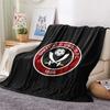 Sheffield United Football Club Flannel Blanket, High Quality Comfortable for All Seasons, Home Decor, Warmth and Comfort