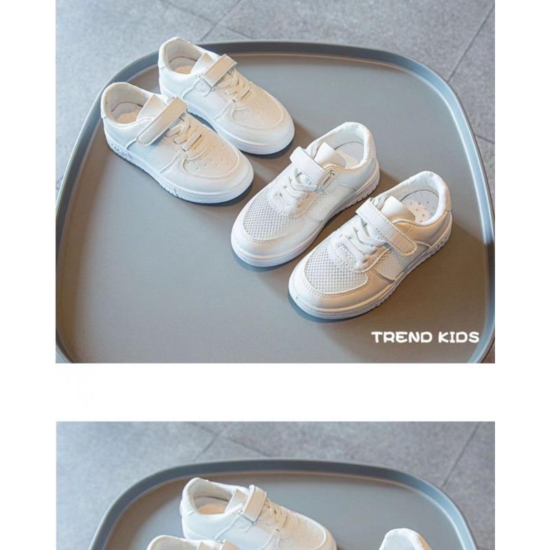 Children's Small White Shoes New Spring and Summer Breathable Mesh Sneakers Hollowed Out for Girls Boys Large Children's Board Shoes