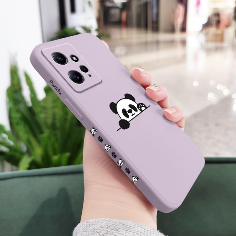 Panda Cute Label Phone Case For Xiaomi Redmi Note 15 Pro Plus 4G 5G Silicone Cover