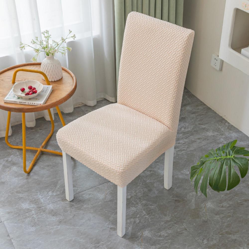 Stretch Jacquard Chair Covers Universal Fit for Dining Room Living Room Home Elastic Simple Table Seat Covers