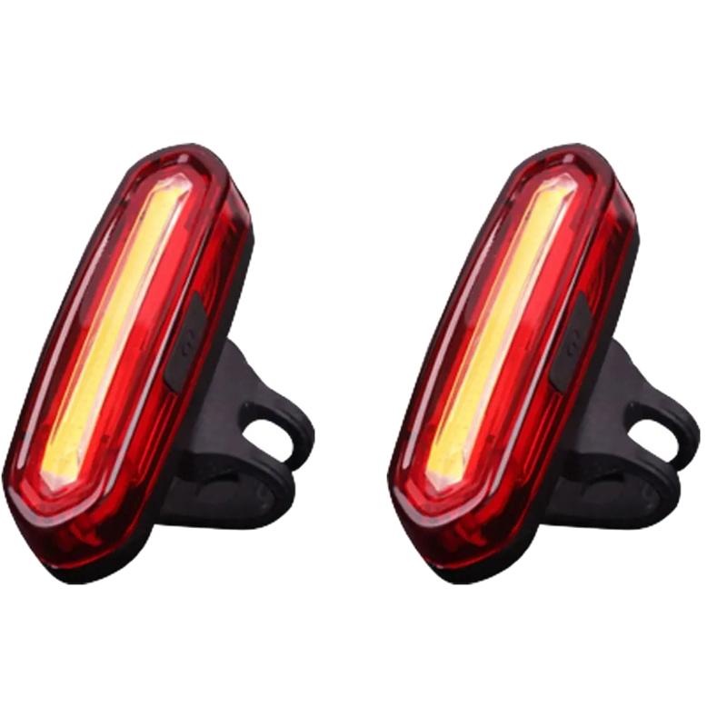 LED Ultra Bright Red Bicycle Lights USB Rechargeable Riding Taillights Road Bike Equipment Accessories Long-range Warning Lights