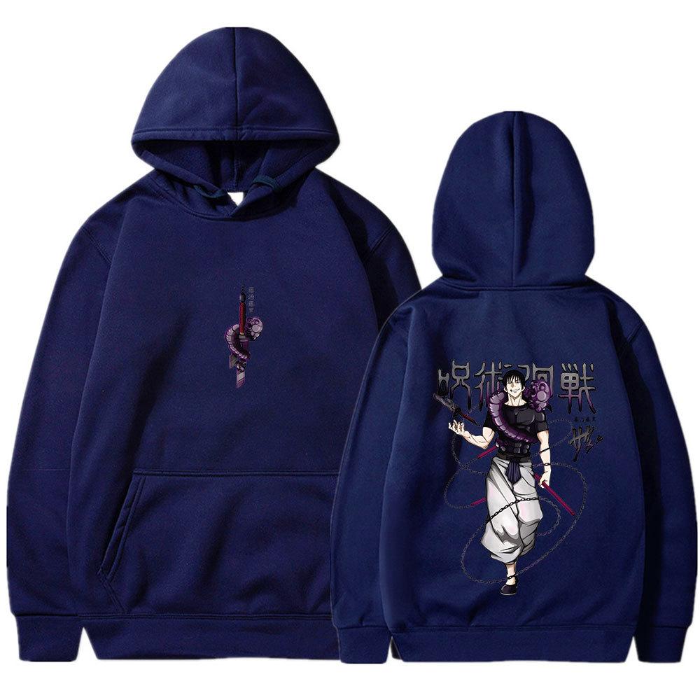 Jujutsu Kaisen Anime Hoodies Fushiguro Toji Print Hoodie Unisex Pullover Men Vintage Graphic Hoody Oversize Clothing