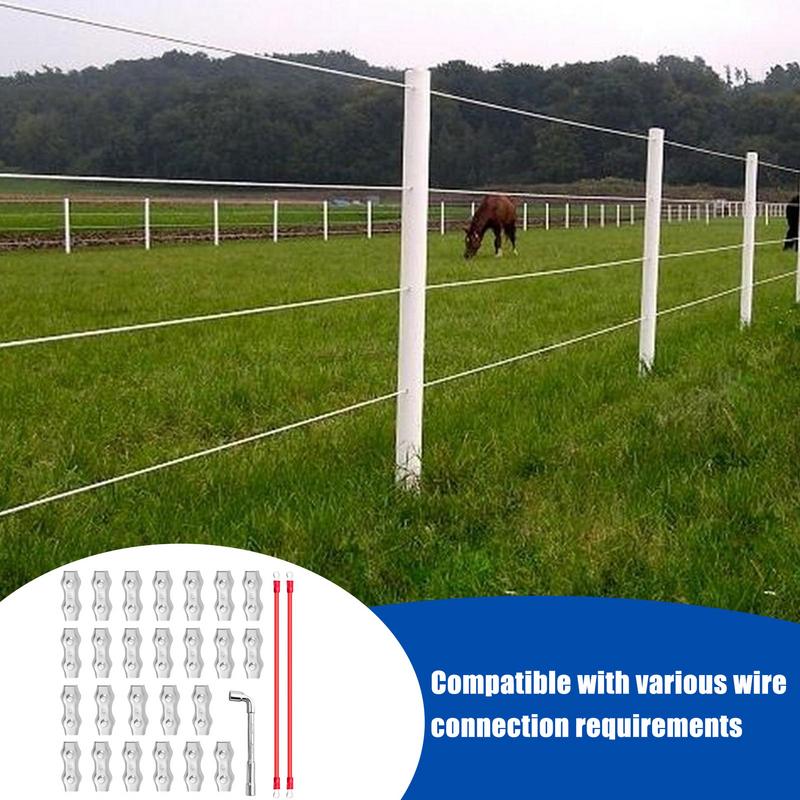 Соединители для проволоки электроизгороди, Прочные соединители для ограждающей проволоки, Инструменты и товары для дома, Для патио, лужайки, сада, Товары для дома China Mainland