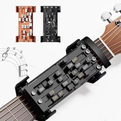 Guitar Chord Presser Guitar Trainer Chord Aid Guitar Assistant Learning System Chord Practice Tools for Beginners